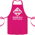 Fathers Day Teenage Daughter Funny Dad Cotton Apron 100% Organic Pink