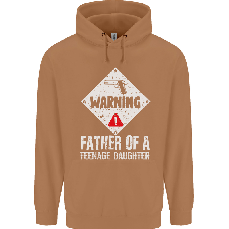 Fathers Day Teenage Daughter Funny Dad Mens 80% Cotton Hoodie Caramel Latte