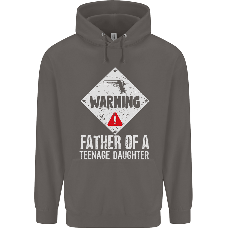 Fathers Day Teenage Daughter Funny Dad Mens 80% Cotton Hoodie Charcoal