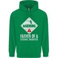 Fathers Day Teenage Daughter Funny Dad Mens 80% Cotton Hoodie Irish Green