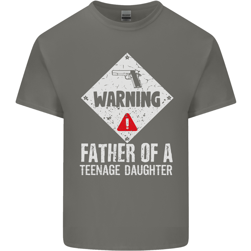 Fathers Day Teenage Daughter Funny Dad Mens Cotton T-Shirt Tee Top Charcoal