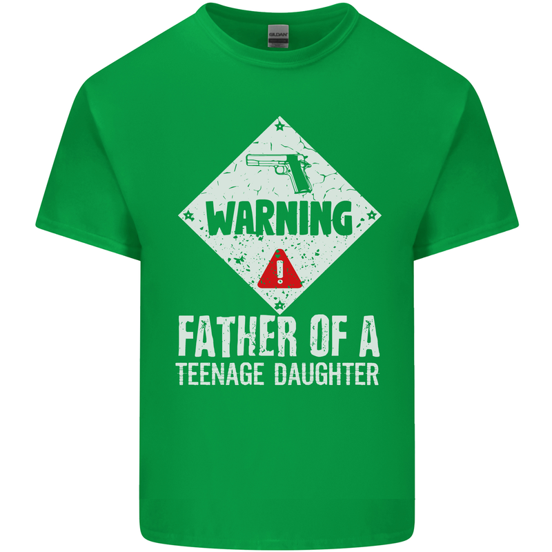 Fathers Day Teenage Daughter Funny Dad Mens Cotton T-Shirt Tee Top Irish Green