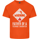Fathers Day Teenage Daughter Funny Dad Mens Cotton T-Shirt Tee Top Orange