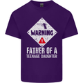 Fathers Day Teenage Daughter Funny Dad Mens Cotton T-Shirt Tee Top Purple
