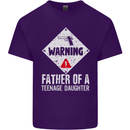Fathers Day Teenage Daughter Funny Dad Mens Cotton T-Shirt Tee Top Purple