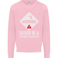 Fathers Day Teenage Daughter Funny Dad Mens Sweatshirt Jumper Light Pink