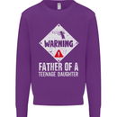 Fathers Day Teenage Daughter Funny Dad Mens Sweatshirt Jumper Purple