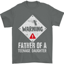 Fathers Day Teenage Daughter Funny Dad Mens T-Shirt Cotton Gildan Charcoal