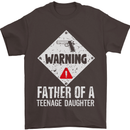 Fathers Day Teenage Daughter Funny Dad Mens T-Shirt Cotton Gildan Dark Chocolate