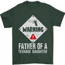 Fathers Day Teenage Daughter Funny Dad Mens T-Shirt Cotton Gildan Forest Green