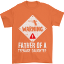 Fathers Day Teenage Daughter Funny Dad Mens T-Shirt Cotton Gildan Orange