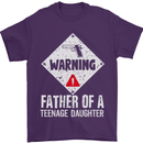 Fathers Day Teenage Daughter Funny Dad Mens T-Shirt Cotton Gildan Purple