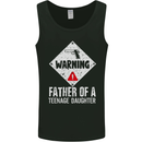 Fathers Day Teenage Daughter Funny Dad Mens Vest Tank Top Black