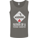 Fathers Day Teenage Daughter Funny Dad Mens Vest Tank Top Charcoal