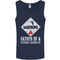 Fathers Day Teenage Daughter Funny Dad Mens Vest Tank Top Navy Blue