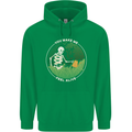 Feel Alive Gardening Gardener Plants Skull Childrens Kids Hoodie Irish Green