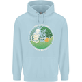 Feel Alive Gardening Gardener Plants Skull Childrens Kids Hoodie Light Blue