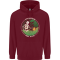 Feel Alive Gardening Gardener Plants Skull Childrens Kids Hoodie Maroon