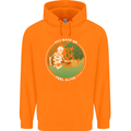 Feel Alive Gardening Gardener Plants Skull Childrens Kids Hoodie Orange