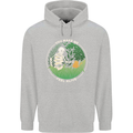 Feel Alive Gardening Gardener Plants Skull Childrens Kids Hoodie Sports Grey