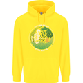 Feel Alive Gardening Gardener Plants Skull Childrens Kids Hoodie Yellow
