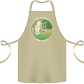 Feel Alive Gardening Gardener Plants Skull Cotton Apron 100% Organic Khaki