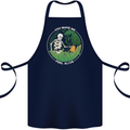 Feel Alive Gardening Gardener Plants Skull Cotton Apron 100% Organic Navy Blue