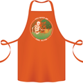 Feel Alive Gardening Gardener Plants Skull Cotton Apron 100% Organic Orange
