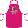 Feel Alive Gardening Gardener Plants Skull Cotton Apron 100% Organic Pink
