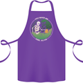 Feel Alive Gardening Gardener Plants Skull Cotton Apron 100% Organic Purple