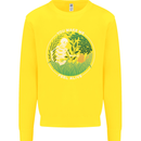 Feel Alive Gardening Gardener Plants Skull Kids Sweatshirt Jumper Yellow