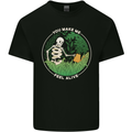 Feel Alive Gardening Gardener Plants Skull Kids T-Shirt Childrens Black