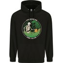 Feel Alive Gardening Gardener Plants Skull Mens 80% Cotton Hoodie Black