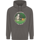 Feel Alive Gardening Gardener Plants Skull Mens 80% Cotton Hoodie Charcoal
