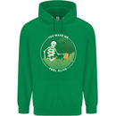 Feel Alive Gardening Gardener Plants Skull Mens 80% Cotton Hoodie Irish Green