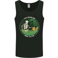 Feel Alive Gardening Gardener Plants Skull Mens Vest Tank Top Black