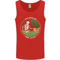 Feel Alive Gardening Gardener Plants Skull Mens Vest Tank Top Red