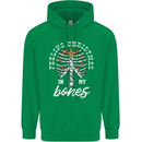 Feeling Christmas In My Bones Childrens Kids Hoodie Irish Green