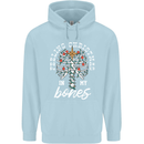 Feeling Christmas In My Bones Childrens Kids Hoodie Light Blue