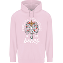 Feeling Christmas In My Bones Childrens Kids Hoodie Light Pink