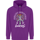Feeling Christmas In My Bones Childrens Kids Hoodie Purple
