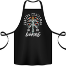 Feeling Christmas In My Bones Cotton Apron 100% Organic Black