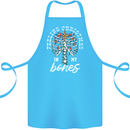 Feeling Christmas In My Bones Cotton Apron 100% Organic Turquoise