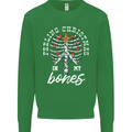 Feeling Christmas In My Bones Kids Sweatshirt Jumper Irish Green