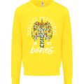 Feeling Christmas In My Bones Kids Sweatshirt Jumper Yellow