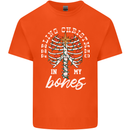 Feeling Christmas In My Bones Kids T-Shirt Childrens Orange