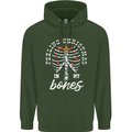 Feeling Christmas In My Bones Mens 80% Cotton Hoodie Forest Green