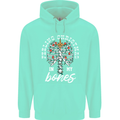 Feeling Christmas In My Bones Mens 80% Cotton Hoodie Peppermint
