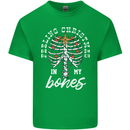 Feeling Christmas In My Bones Mens Cotton T-Shirt Tee Top Irish Green
