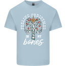 Feeling Christmas In My Bones Mens Cotton T-Shirt Tee Top Light Blue